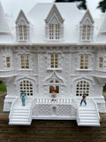 Gold Rush Bay Miniature Château Sams French Mansion 1:87(HO-Scale) House Assembled & Built