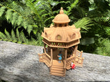 Wood Color HO-Scale Miniature Victorian Park Gazebo/Bandstand 1:87 Limited Edition