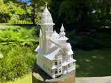 HO-Scale Miniature “Bishop's Palace” Victorian House (1:87 Scale)