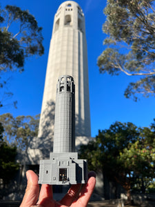 Miniature Gray N-Scale Coit Tower San Francisco Lamdmark 1:160