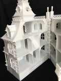 Miniature HO Scale Victorian Mansion French Empire House Architecture