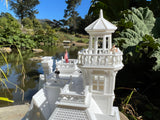 Miniature HO Scale Practical Witch Magic Victorian House Built White