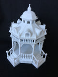 White Detailed Miniature Gazebo Victorian Bandstand 1:87 or HO Scale