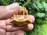 Wood Color N-Scale Miniature Victorian Park Gazebo/Bandstand 1:160 Limited Edition