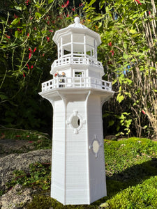 N Scale Miniature Victorian Lighthouse Tower 1:160 White