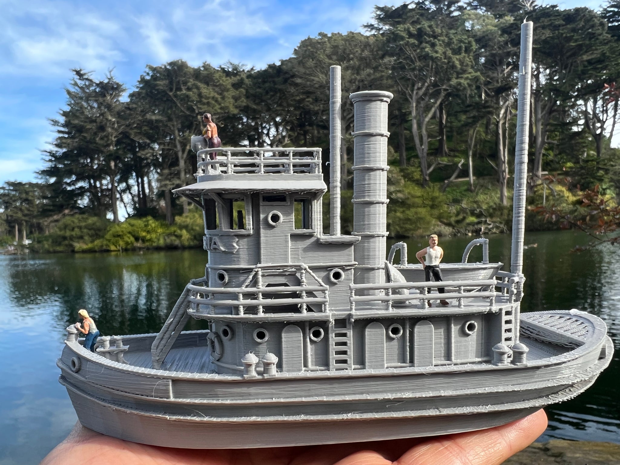 HO-Scale Ship “Victoria” Miniature Railroad Tugboat Assembled Built ...