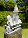 HO-Scale Miniature “Bishop's Palace” Victorian House (1:87 Scale)