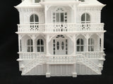 Miniature HO Scale Victorian Mansion French Empire House Architecture