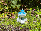 COLOR N-Scale Miniature Victorian Park Gazebo/Bandstand Blue & White 1:160 Limited Edition