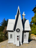 Gray Miniature HO-Scale Gru Villain Victorian Gothic House Minion Mansion Built