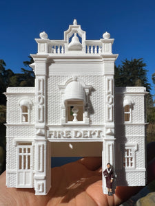 Gold Rush Bay HO-Scale Main Street Firehouse Facade Victorian Built 1:87