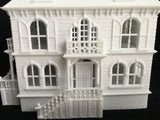 Miniature HO Scale Victorian Mansion French Empire House Architecture