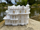 N-Scale Victorian Miniature #14 Captain Hightower Mansion 1:160 White w/INTERIORS