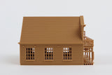 Gold Rush Bay Miniature N-Scale Sheriff’s Jailhouse Old West #3 Wood Color Built 1:160