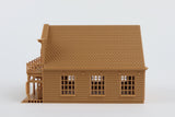 Gold Rush Bay Miniature N-Scale Sheriff’s Jailhouse Old West #3 Wood Color Built 1:160