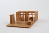 Gold Rush Bay Miniature N-Scale Sheriff’s Jailhouse Old West #3 Wood Color Built 1:160