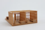 Gold Rush Bay Miniature N-Scale Sheriff’s Jailhouse Old West #3 Wood Color Built 1:160