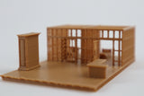 Gold Rush Bay Miniature N-Scale Sheriff’s Jailhouse Old West #3 Wood Color Built 1:160