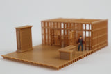 Gold Rush Bay Miniature N-Scale Sheriff’s Jailhouse Old West #3 Wood Color Built 1:160