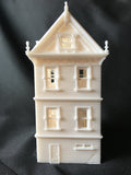 Miniature Painted Lady #2 Victorian White House Train HO Scale Assembled White INCLUDING INTERIORS