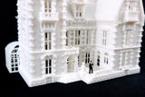 Small Miniature N-Scale Miniature "Crystal Manor" White 1:150 by Gold Rush Bay