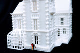 Small Miniature N-Scale Miniature "Crystal Manor" White 1:150 by Gold Rush Bay