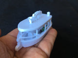 HO-Scale Passenger Cruise Boat “The Gold Queen” Miniature Ship Jungle Tour Excursion w/Seating