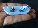 Miniature Fairytale Boat Tour 1:87 (HO Scale) Canal Cruise Vehicle Built