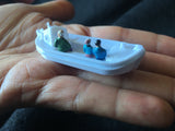 Miniature Fairytale Boat Tour 1:87 (HO Scale) Canal Cruise Vehicle Built