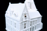 Small Miniature N-Scale Miniature "Crystal Manor" White 1:150 by Gold Rush Bay