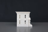 Gold Rush Bay Miniature N Scale Victorian Italianate #1 White Bay Windows