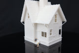 Gold Rush Bay Small Miniature Carl's Victorian House N-Scale 1:150 includes interiors