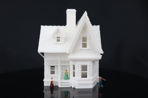 Gold Rush Bay Small Miniature Carl's Victorian House N-Scale 1:150 includes interiors