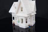 Gold Rush Bay Small Miniature Carl's Victorian House N-Scale 1:150 includes interiors