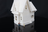 Gold Rush Bay Small Miniature Carl's Victorian House N-Scale 1:150 includes interiors