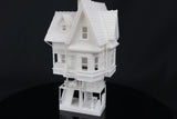 Gold Rush Bay Small Miniature Carl's Victorian House N-Scale 1:150 includes interiors