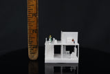 Gold Rush Bay Small Miniature Carl's Victorian House N-Scale 1:150 includes interiors