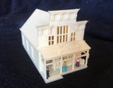 Gold Rush Bay N-Scale Miniature Old West #2 General Store Wood Color 1:160 INCLUDES INTERIORS