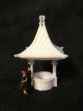 HO-Scale Gothic Wishing Well (figures not included) by Gold Rush Bay.