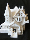 Gold Rush Bay Miniature "PINK PALACE" Victorian Mansion 1:87 (HO Scale) House Active