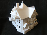 Gold Rush Bay Miniature "PINK PALACE" Victorian Mansion 1:87 (HO Scale) House Active