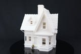 Gold Rush Bay Miniature Victorian #26 Carl's House 1/87 HO Scale Assembled with Interiors