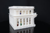 Gold Rush Bay Miniature “APG Bank” N-Scale 1:150 Classical Beaux-Arts Built White w/ Interiors