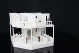 Gold Rush Bay Miniature “APG Bank” N-Scale 1:150 Classical Beaux-Arts Built White w/ Interiors