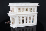 Gold Rush Bay Miniature HO-Scale “APG Bank” Classical Beaux-Arts Built White 1:87 Including Interiors