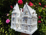 Gold Rush Bay Miniature "Crystal Manor" French Mansion 1:87 (HO Scale) House Assembled & Built