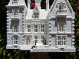 Gold Rush Bay Miniature "Crystal Manor" French Mansion 1:87 (HO Scale) House Assembled & Built