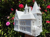 Gold Rush Bay Miniature "Crystal Manor" French Mansion 1:87 (HO Scale) House Assembled & Built