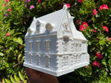 Gold Rush Bay Miniature "Crystal Manor" French Mansion 1:87 (HO Scale) House Assembled & Built