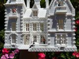Gold Rush Bay Miniature "Crystal Manor" French Mansion 1:87 (HO Scale) House Assembled & Built
